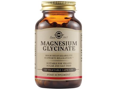Solgar Magnesium Glycinate, Συμπλήρωμα Διατροφής με Γλυκινικό Μαγνήσιο, 60caps