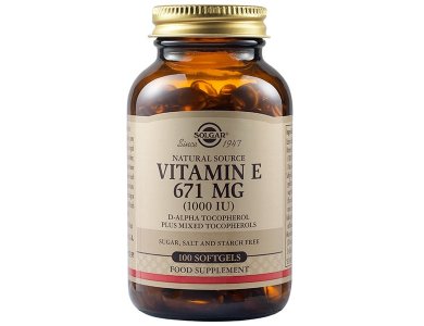 Solgar Natural Source Vitamin E 671mg 1000 IU, 100softgels