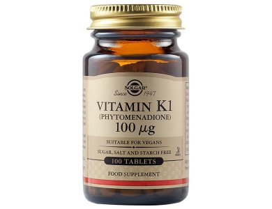 Solgar Vitamin K1 100μg, 100tabs