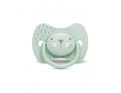 Suavinex Hygge Φυσιολογική Πιπίλα Σιλικόνης, 18m+, Whiskers Green