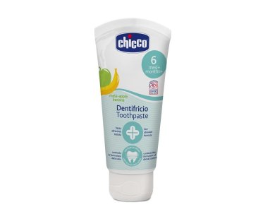 Chicco Οδοντόκρεμα Μήλο Μπανάνα 6m+, Χωρίς Φθόριο, 50ml