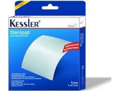 Kessler Steropad Αντικολλητικές γάζες 7.5cmx7.5cm, 5τμχ