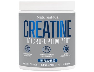 Nature's Plus Creatine Monohydrate Powder Μονοϋδρική Κρεατίνη Χωρίς Γεύση, 330gr