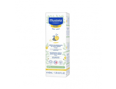 Mustela Bebe Creme Nourrissante au Cold Cream, Κρέμα Ενυδάτωσης Προσώπου για Ξηρό Δέρμα, 40ml