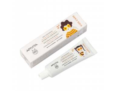 Apivita Natural Dental Care Kids 2+ Παιδική Οδοντόκρεμα με Ρόδι & Πρόπολη & Ευχάριστη Γεύση Φρούτων, 50ml