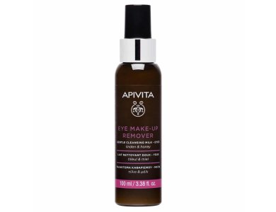 Apivita Gentle Eye Make-up Remover With Honey & Linden Γαλάκτωμα Ντεμακιγιάζ Ματιών 100ml