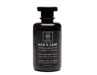 Apivita Men's Care Σαμπουάν-Αφρόλουτρο με κάρδαμο & πρόπολη 250ml