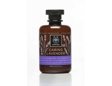 Apivita Αφρόλουτρο για Ευαίσθητες Επιδερμίδες Caring Lavender 300ml