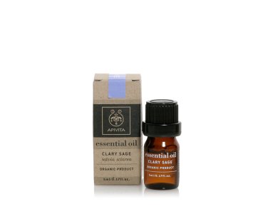 Apivita Essential Oil Clary Sage 100% Βιολογικό Αιθέριο Έλαιο Φασκόμηλο, 5ml