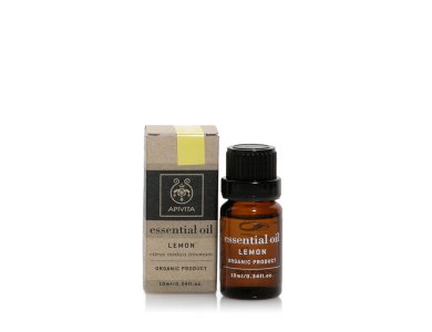 Apivita Essential Oil Lemon Αιθέριο έλαιο Λεμονιού, 10ml