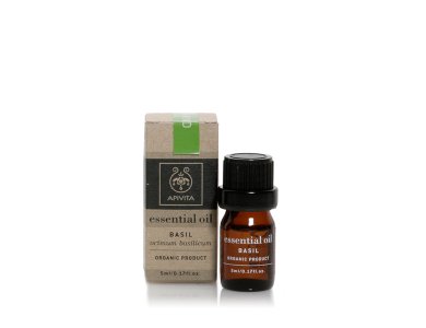 Apivita Essential Oil Basil 100% Βιολογικό Αιθέριο Ελαιο Βασιλικού, 5ml