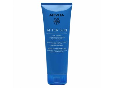 Apivita After Sun Cool & Sooth Face & Body Gel Cream Δροσιστική Κρέμα Gel για Πρόσωπο & Σώμα με Σύκο, Αλόη & Πρόπολη, 200ml