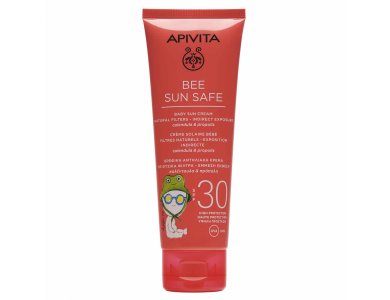 Apivita Bee Sun Safe Baby Sun Cream SPF30 Βρεφική Αντηλιακή Κρέμα Υψηλής Προστασίας με Καλέντουλα & Πρόπολη, 100ml
