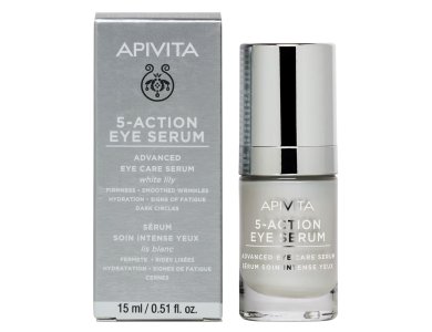 Apivita 5 Action Eye Serum, Εντατική Φροντίδα Ματιών 15ml