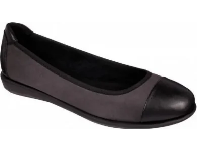 Scholl Akita Grey, Δερμάτινες Γυναικείες Μπαλαρίνες, Νο38