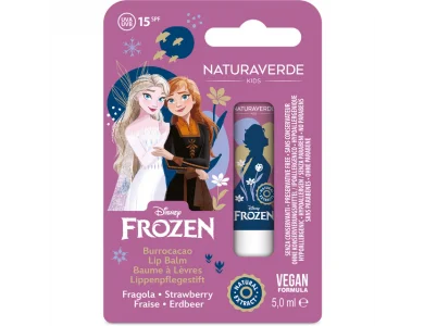 Naturaverde Kids Lip Balm Frozen χειλιών για παιδιά με Γεύση Φράουλα, SPF15, 1τμχ