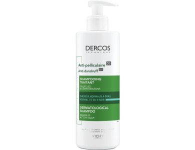 Vichy Dercos Anti-Dandruff Αντιπυτιριδικό Σαμπουάν για Κανονικά - Λιπαρά Μαλλιά, 390ml
