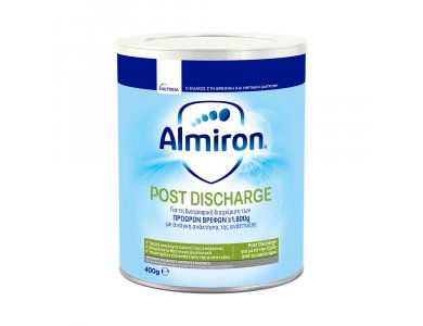 Almiron Post Discharge, Ειδικό Γάλα για Πρόωρα και Λιποβαρή Μωρά, 400gr