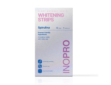 INOPRO Spirulina Plant Extract Whitening Strips Ταινίες Λεύκανσης Δοντιών με Φυτικά Συστατικά 7 Εφαρμογές, 14strips