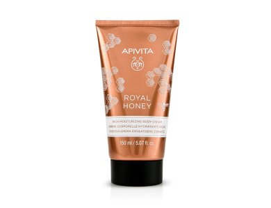 Apivita Royal Honey, Πλούσια Κρέμα Ενυδάτωσης Σώματος, 150ml