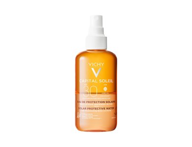 Vichy Ideal Soleil Enhanced Tan Protective Solar Water SPF30, Αντηλιακό Νερό για Λαμπερό Μαύρισμα, 200ml