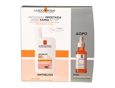 La Roche Posay Anthelios Fluid Invisible Shaka SPF50+, 50ml & Δώρο Pure Vitamin C10, 10ml