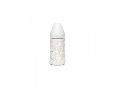 Suavinex Μπιμπερό 270ml Με Θηλή Σιλικόνης 0m+, Hygge Rabbit Grey