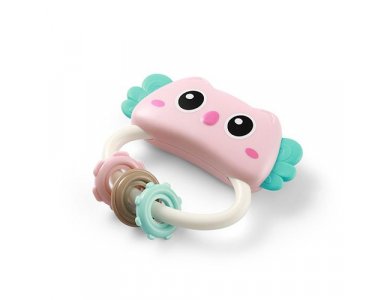 BabyOno: Κουδουνίστρα με Μασητικό, Κουκουβάγια, 1τμχ