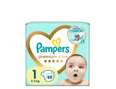 Pampers Premium Care Πάνες Μέγεθος 1 (2kg - 5kg), 50τμχ