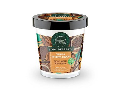 Organic Shop Body Desserts Vanilla Whipped Cream, Ενυδατική κρέμα σώματος, Βανίλια Σαντιγύ, 450ml