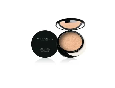 Mesauda 2nd Skin Cream-Powder Compact Foundation Desert 104, 10g
