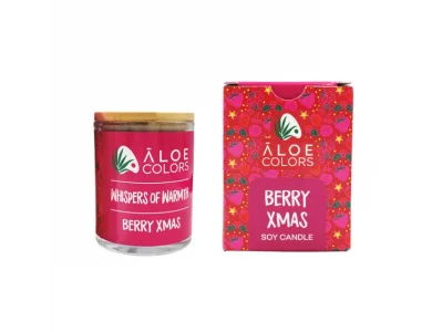 Aloe Colors Berry Xmas Scented Soy, Κερί, 150gr