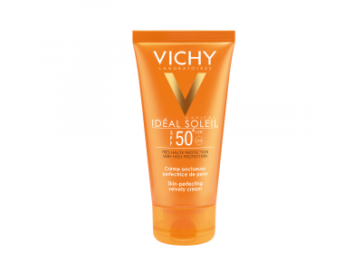 Vichy Ideal Soleil Skin Perfecting Velvety Cream, Βελούδινη Υφή SPF50, 50ml