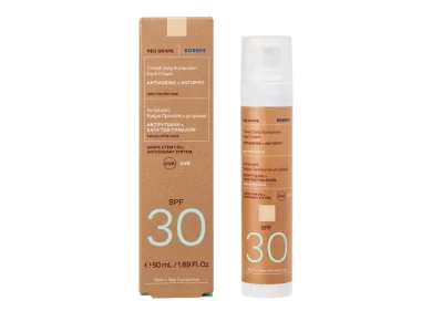 Korres Red Grape Tinted Daily Sunscreen Face Cream SPF30, Αντηλιακή Κρέμα Κατά των Πανάδων, 50ml