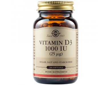 Solgar Vitamin D-3 1000 IU 100softgels