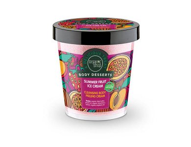 Organic Shop Body Desserts Summer Fruit Ice Cream, Καθαριστικό Peeling Σώματος, 450ml