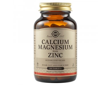 Solgar Calcium Magnesium Plus ZINC 100tabs