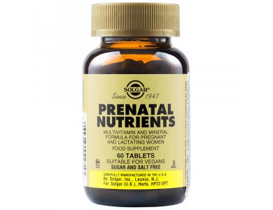 Solgar  Prenatal  Nutrients 60tabs