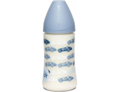 Suavinex Μπιμπερό Boys Toys PP με Ανατομική Θηλή Σιλικόνης 270ml