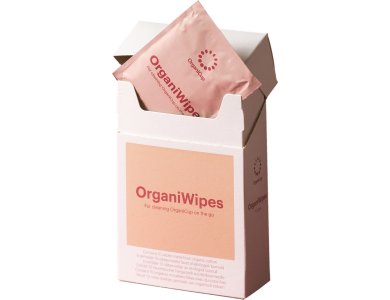 OrganiCup OrganiWipes Μαντηλάκια για τον Καθαρισμό του το Κυπέλλου Περιόδου, 10τμχ