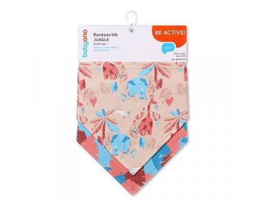 Babyono Bib-Bandana, Σαλιάρες - Mπαντάνες, Jungle 0m+, 2τμχ