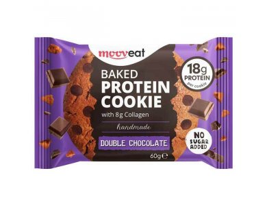 Mooveat, Baked Protein 30% Cookie Double Chocolate, Μπισκότο, 60gr
