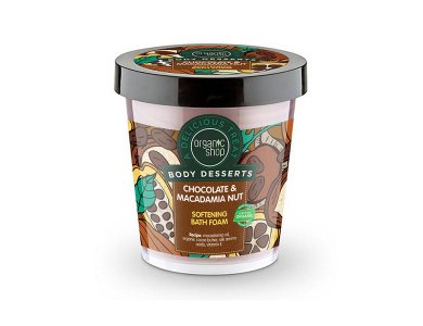 Organic Shop Body Desserts Chocolate & Macadamia Nut, Σοκολάτα &  Φουντούκι, Ενυδατικό αφρόλουτρο, 450ml