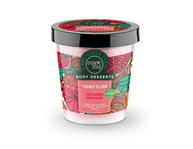 Organic Shop Body Desserts Candy Floss, Μαλλί της γρίας  Χαλαρωτικό Αφρόλουτρο, 450ml