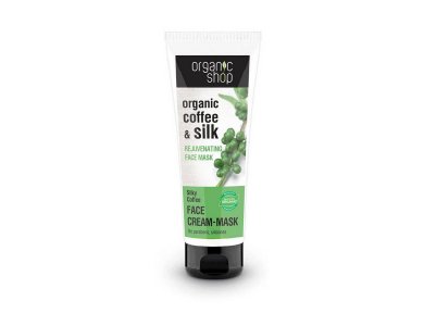 Organic Shop Face Mask Silky Coffee, Αναζωογονητική Κρέμα-Μάσκα Προσώπου, 75ml