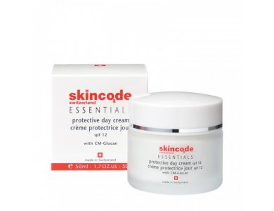 Skincode Protective Day Cream spf 12 -  Ενυδατική & αντιρυτιδική κρέμα ημέρας 50 ml