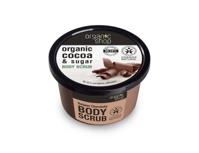 Organic Shop Body Scrub Belgian Chocolate , Scrub Σώματος , Βελγική Σοκολάτα, 250ml