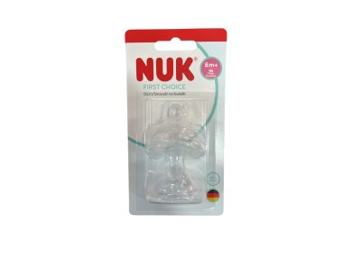 NUK First Choice+ Θηλή Σιλικόνης με έλεγχο ροής 6m+, 2τμχ