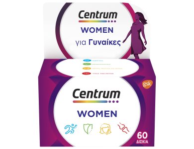 Centrum Women, Συμπλήρωμα Διατροφής με Ειδική Σύνθεση Βιταμινών και Μεταλλικών Στοιχείων για Γυναίκες, 60tabs