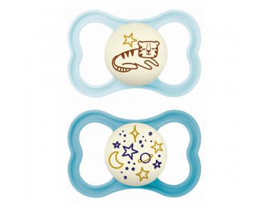 Mam Supreme Night (298S) Πιπίλα Σιλικόνης 16m+, 2τεμ